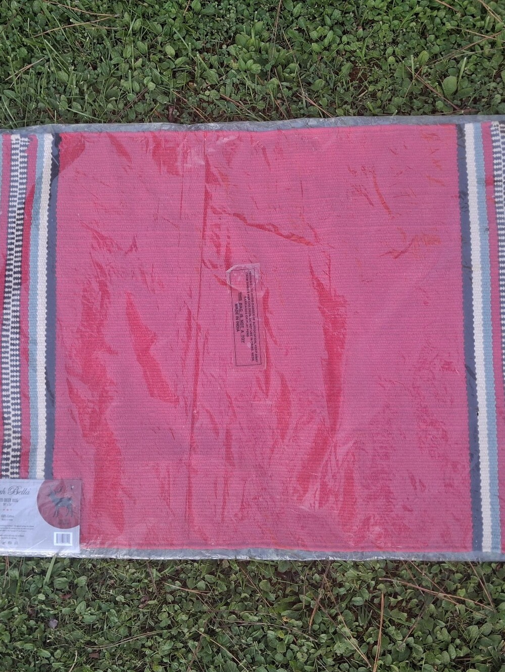 Rustic 100% Cotton Rug - Picture 4 of 7